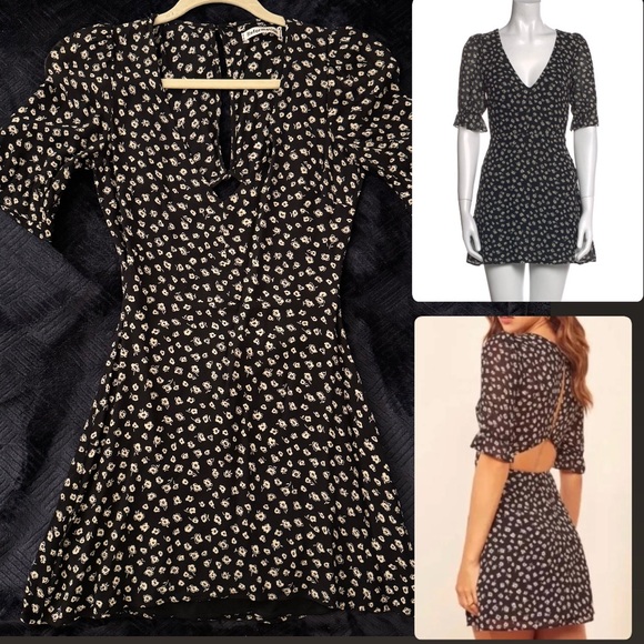 Reformation Dresses & Skirts - Reformation “Brielle” Vermont Dress ~ Mini Floral dress with semi open back